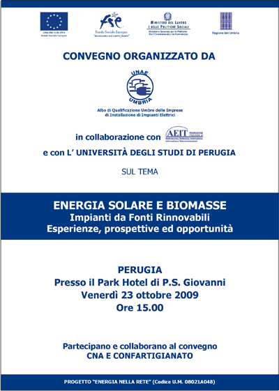 Locandina convegno Biomasse