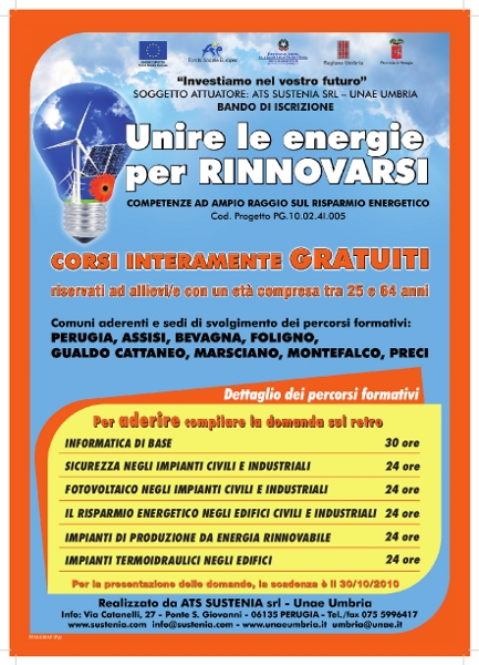 Poster unire le energie